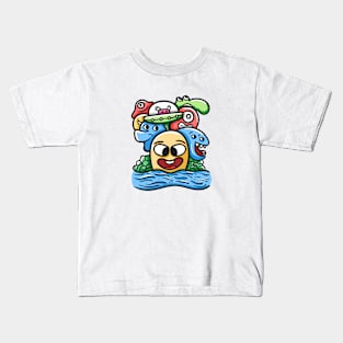 Monster Character Doodle Art Kids T-Shirt